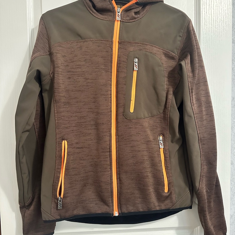 Blaklader Brown and Orange Hooded Jacket